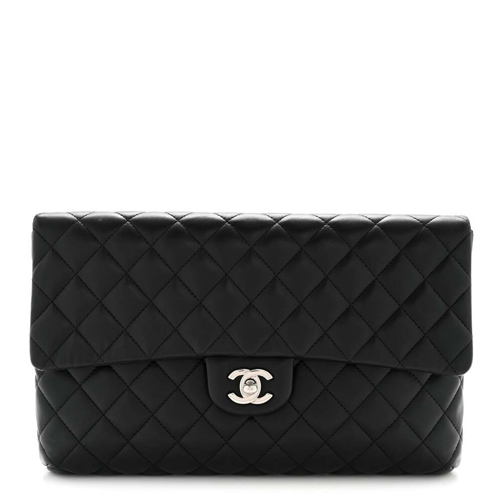 Chanel Lambskin Quilted Flap Clutch #268111C34B